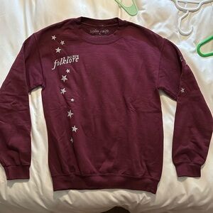 Maroon folklore crewneck